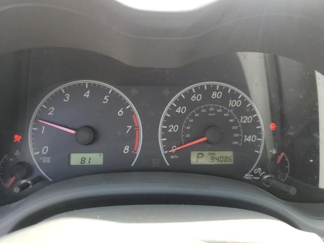 Photo 9 from auction – 2009 TOYOTA COROLLA BA with VIN JTDBL40E49J033738