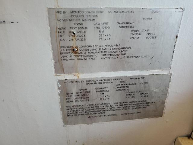 Photo 10 from auction – 2002 SAFA MOTOR HOME with VIN 1RFB2465823017992