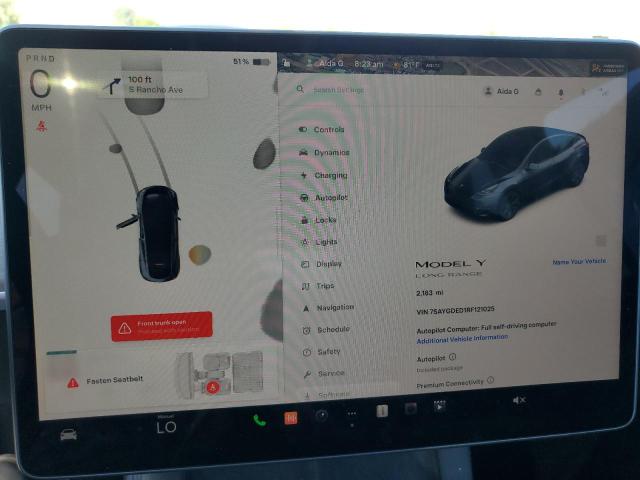 Photo 9 from auction – 2024 TESLA MODEL Y with VIN 7SAYGDED1RF121025