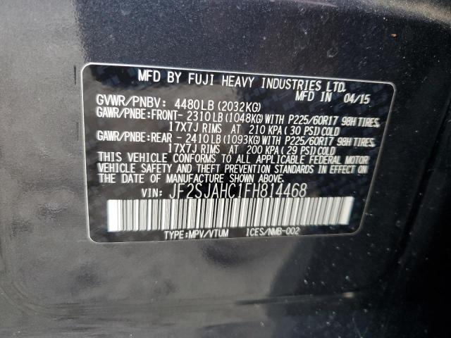Photo 14 from auction – 2015 SUBARU FORESTER 2 with VIN JF2SJAHC1FH814468