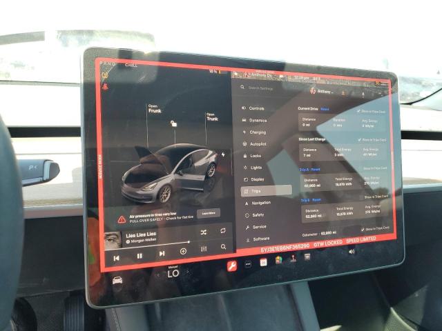 Photo 9 from auction – 2022 TESLA MODEL 3 with VIN 5YJ3E1EB6NF365290