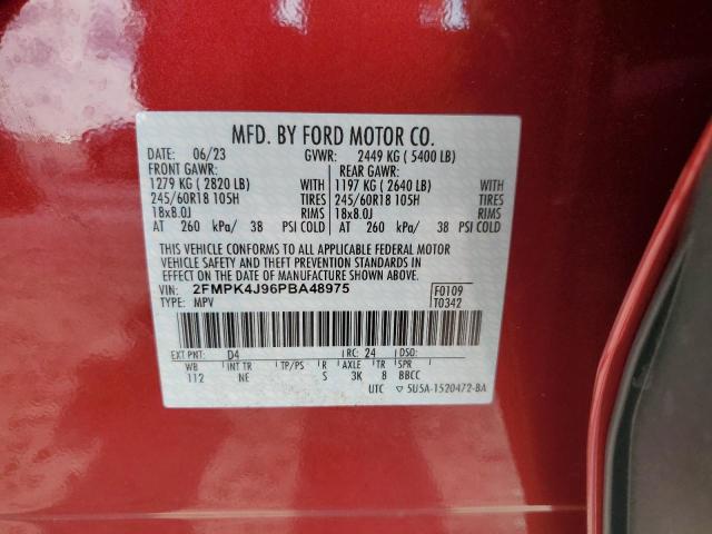 Photo 14 from auction – 2023 FORD EDGE SEL with VIN 2FMPK4J96PBA48975