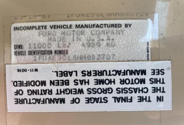 Photo 10 from auction – 1987 FORD ECONOLINE with VIN 1FDKE30L8HHB82707