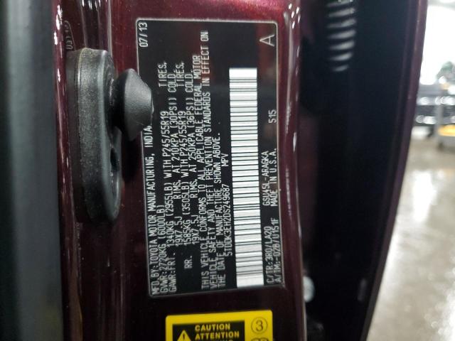 Photo 14 from auction – 2013 TOYOTA HIGHLANDER with VIN 5TDDK3EH2DS249687