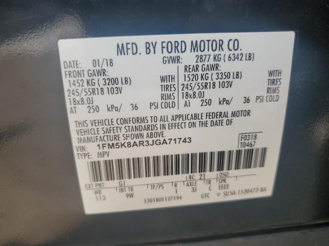 Zdjęcie 14 z aukcji – 2018 FORD EXPLORER P z VIN 1FM5K8AR3JGA71743