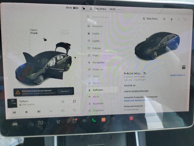 Photo 9 from auction – 2018 TESLA MODEL 3 with VIN 5YJ3E1EB3JF100336