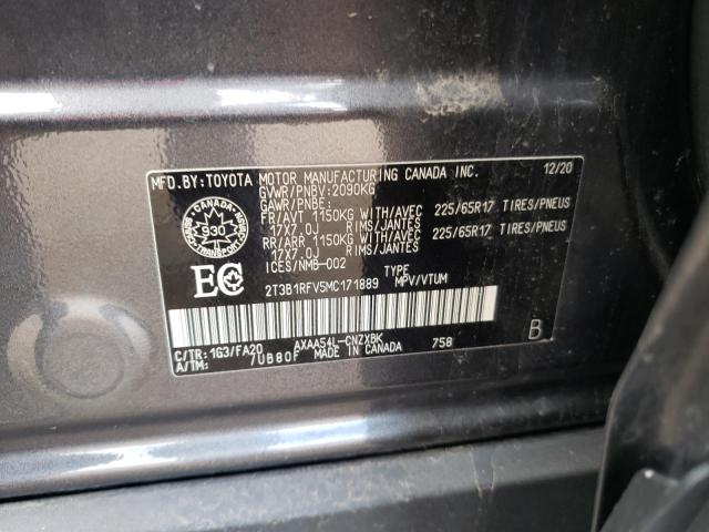 Photo 14 from auction – 2021 TOYOTA RAV4 LE with VIN 2T3B1RFV5MC171889
