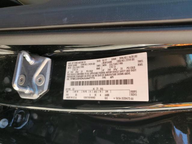 Photo 14 from auction – 2018 FORD ESCAPE SEL with VIN 1FMCU0HD4JUA47773