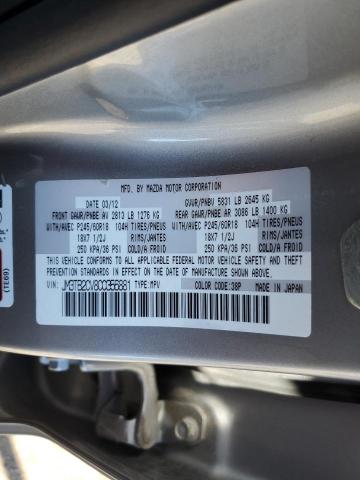 Photo 14 from auction – 2012 MAZDA CX-9 with VIN JM3TB2CV8C0356881