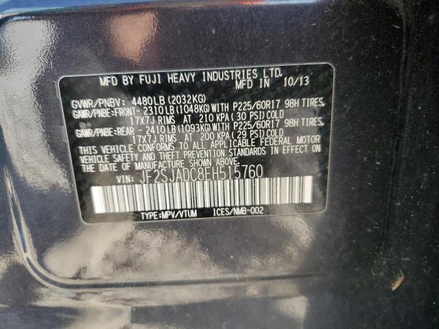 Photo 14 from auction – 2014 SUBARU FORESTER 2 with VIN JF2SJADC8EH515760