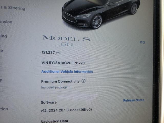 Photo 9 from auction – 2013 TESLA MODEL S with VIN 5YJSA1AG2DFP11228