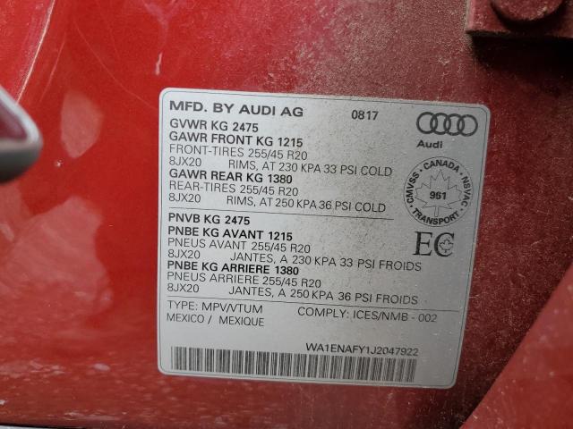 Photo 14 from auction – 2018 AUDI Q5 PROGRES with VIN WA1ENAFY1J2047922