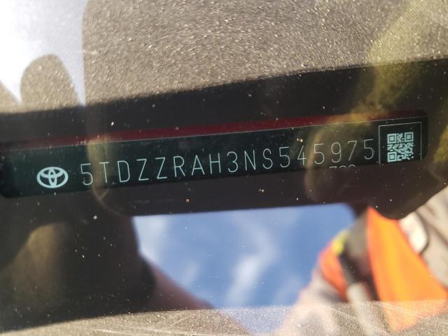Photo 14 from auction – 2022 TOYOTA HIGHLANDER with VIN 5TDZZRAH3NS545975