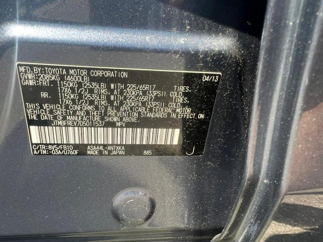 Photo 10 from auction – 2013 TOYOTA RAV4 LE with VIN JTMBFREV7D5011537