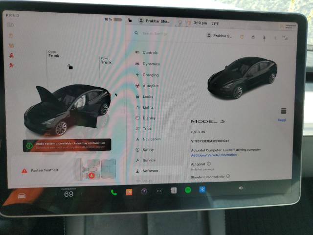 Photo 9 from auction – 2023 TESLA MODEL 3 with VIN 5YJ3E1EA2PF601041