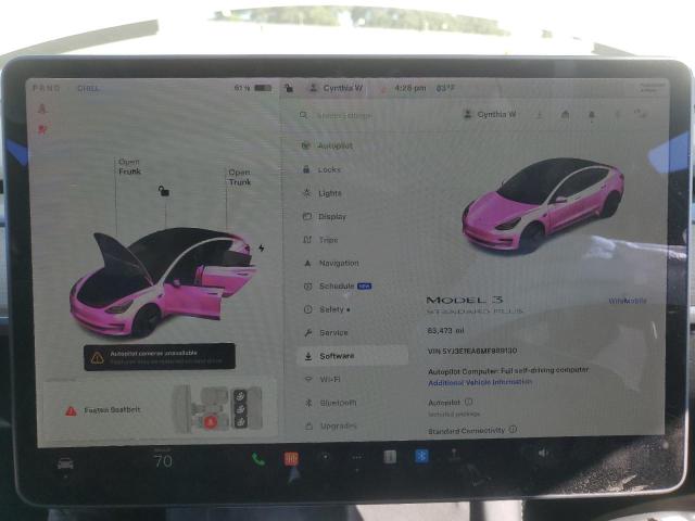 Photo 9 from auction – 2021 TESLA MODEL 3 with VIN 5YJ3E1EA6MF989130