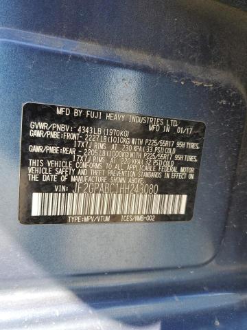 Photo 14 from auction – 2017 SUBARU CROSSTREK with VIN JF2GPABC1HH243080