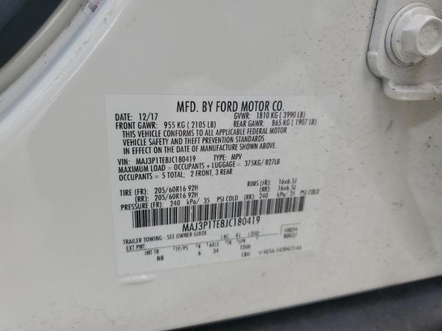 Photo 14 from auction – 2018 FORD ECOSPORT S with VIN MAJ3P1TE8JC180419