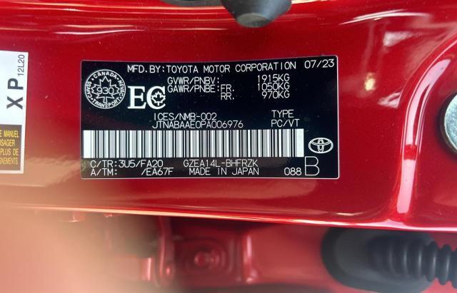 Photo 10 from auction – 2023 TOYOTA GR COROLLA with VIN JTNABAAE0PA006976