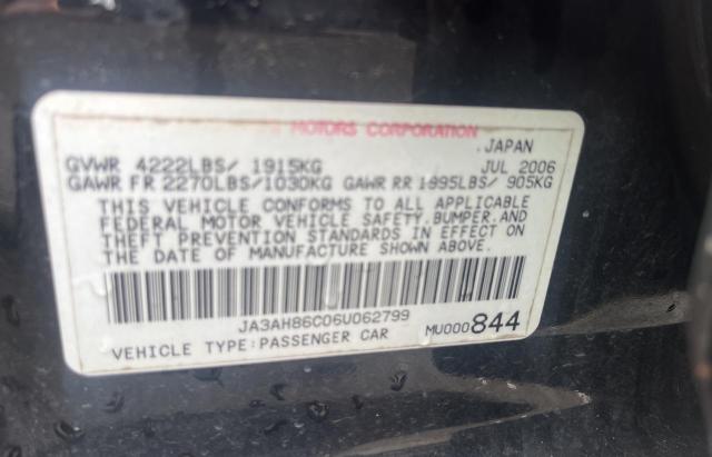 Photo 10 from auction – 2006 MITSUBISHI LANCER EVO with VIN JA3AH86C06U062799