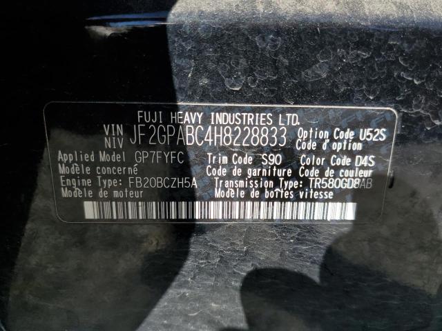 Photo 14 from auction – 2017 SUBARU CROSSTREK with VIN JF2GPABC4H8228833