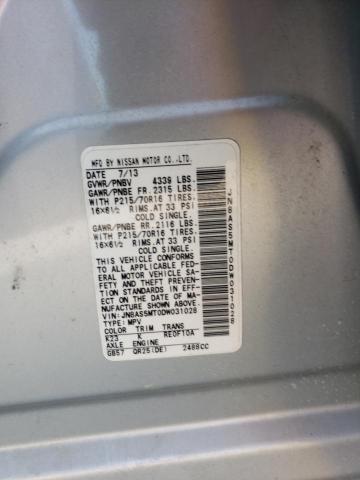 Photo 14 from auction – 2013 NISSAN ROGUE S with VIN JN8AS5MT0DW031028