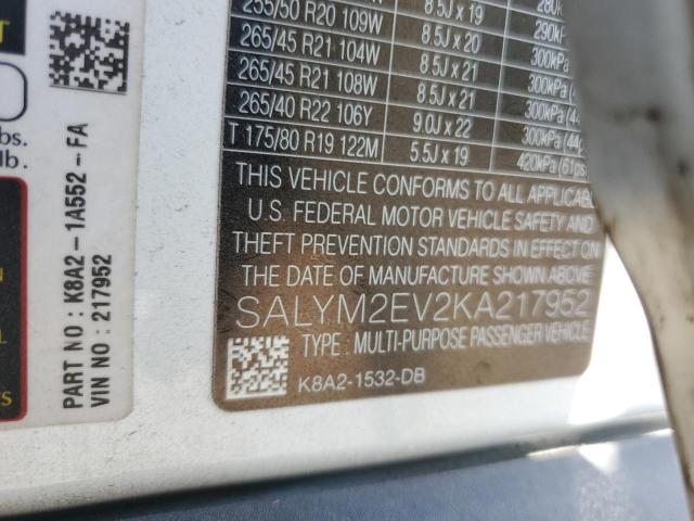 Photo 14 from auction – 2019 LAND ROVER RANGE ROVE with VIN SALYM2EV2KA217952