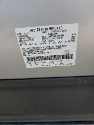 Photo 14 from auction – 2015 FORD EXPLORER X with VIN 1FM5K8D80FGC32303