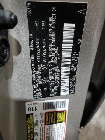 Photo 14 from auction – 2015 TOYOTA SIENNA LE with VIN 5TDKK3DC3FS650794
