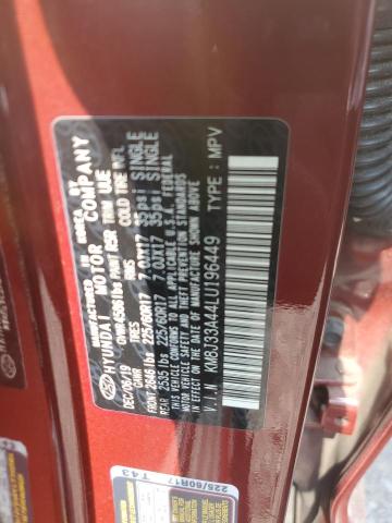Photo 14 from auction – 2020 HYUNDAI TUCSON LIM with VIN KM8J33A44LU196449