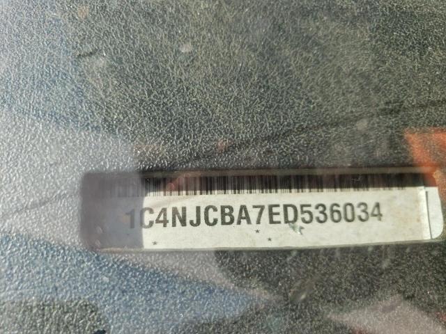 Photo 14 from auction – 2014 JEEP COMPASS SP with VIN 1C4NJCBA7ED536034