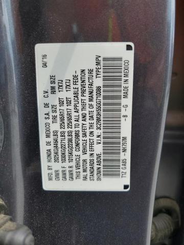 Photo 14 from auction – 2016 HONDA CR-V EX with VIN 3CZRM3H55GG710086