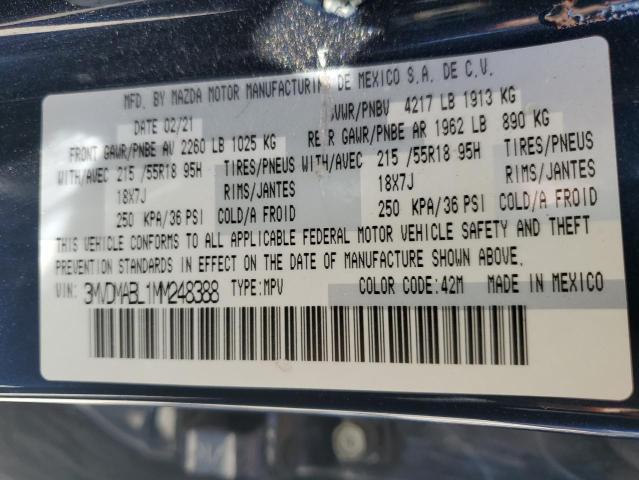 Photo 14 from auction – 2021 MAZDA CX-30 SELE with VIN 3MVDMABL1MM248388