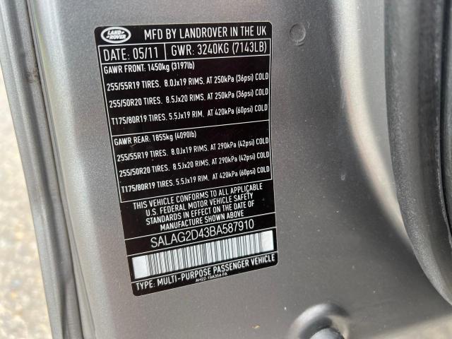 Photo 10 from auction – 2011 LAND ROVER LR4 HSE with VIN SALAG2D43BA587910