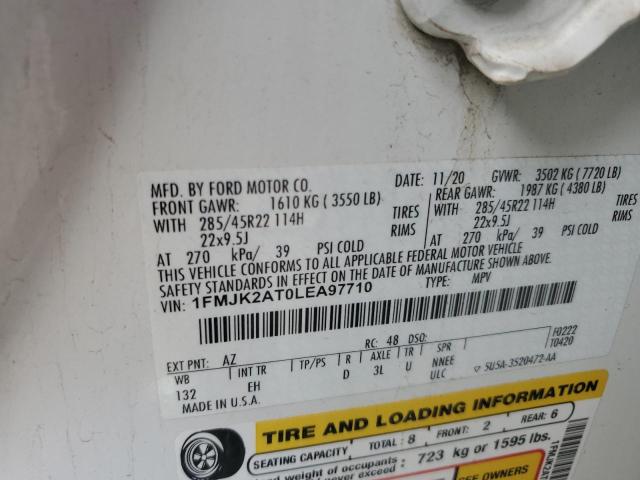 Photo 14 from auction – 2020 FORD EXPEDITION with VIN 1FMJK2AT0LEA97710