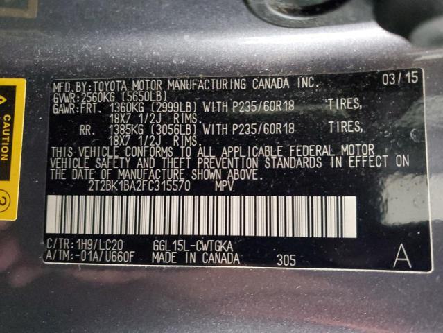 Photo 14 from auction – 2015 LEXUS RX 350 BAS with VIN 2T2BK1BA2FC315570
