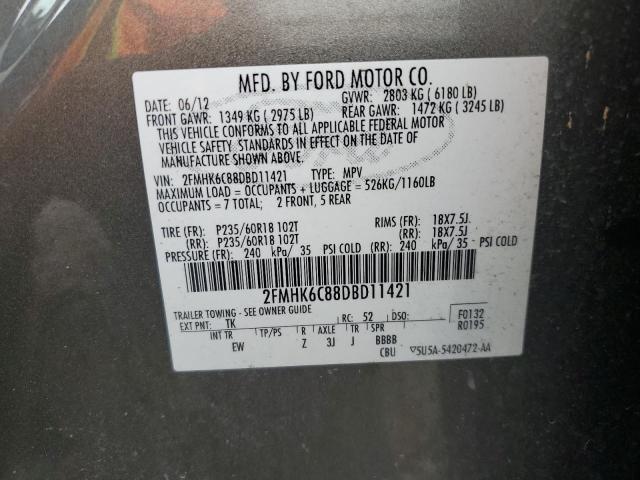Photo 14 from auction – 2013 FORD FLEX SEL with VIN 2FMHK6C88DBD11421