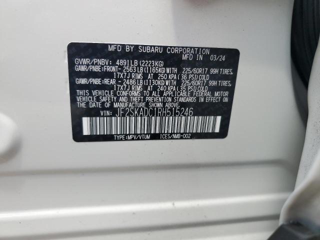 Photo 14 from auction – 2024 SUBARU FORESTER P with VIN JF2SKADC1RH515246