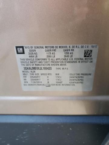 Photo 14 from auction – 2018 GMC TERRAIN SL with VIN 3GKALMEVXJL189420