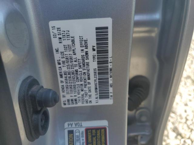 Photo 14 from auction – 2015 HONDA CR-V EX with VIN 5J6RM4H57FL039835