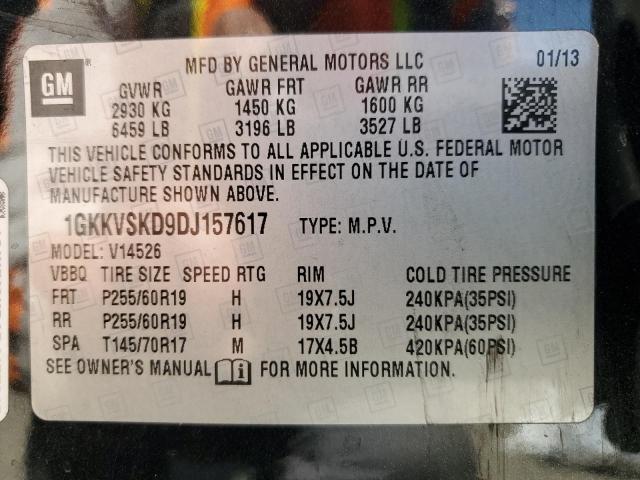 Photo 14 from auction – 2013 GMC ACADIA SLT with VIN 1GKKVSKD9DJ157617