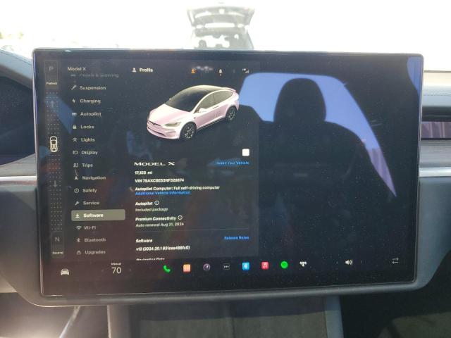 Photo 9 from auction – 2022 TESLA MODEL X with VIN 7SAXCBE53NF329874