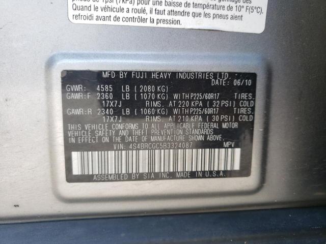 Photo 14 from auction – 2011 SUBARU OUTBACK 2. with VIN 4S4BRCGC5B3324087