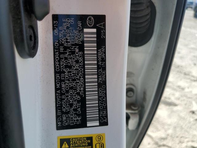 Photo 14 from auction – 2013 LEXUS CT 200 with VIN JTHKD5BH7D2163878