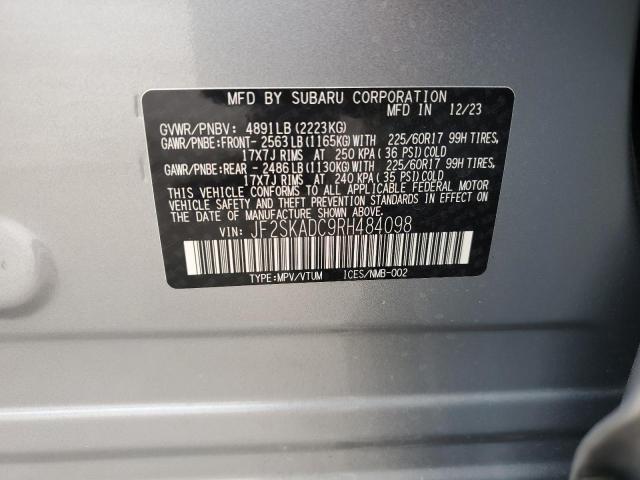 Photo 14 from auction – 2024 SUBARU FORESTER P with VIN JF2SKADC9RH484098