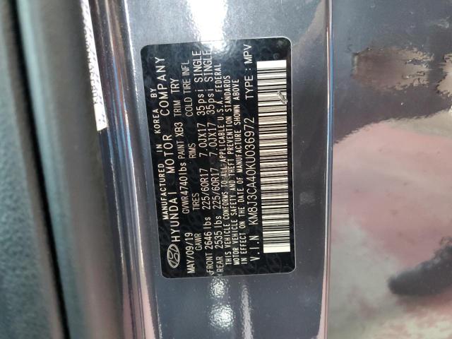 Photo 14 from auction – 2019 HYUNDAI TUCSON LIM with VIN KM8J3CA40KU036972