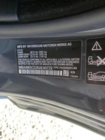 Zdjęcie 14 z aukcji – 2019 BMW 430XI z VIN WBA4W5C52KAE49729