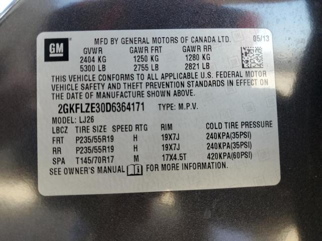 Photo 14 from auction – 2013 GMC TERRAIN DE with VIN 2GKFLZE30D6364171