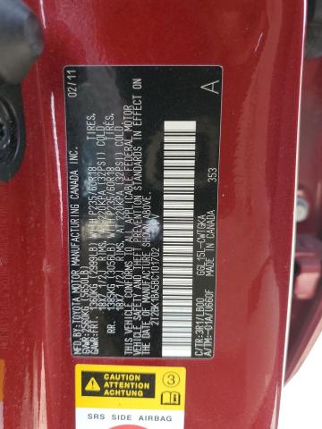 Photo 14 from auction – 2011 LEXUS RX 350 with VIN 2T2BK1BA5BC101702