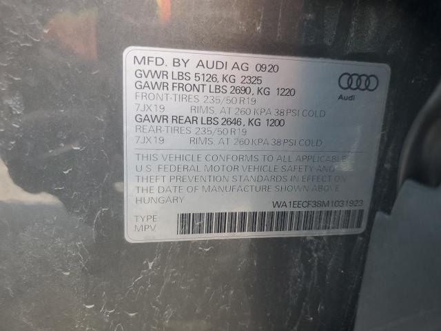 Photo 14 from auction – 2021 AUDI Q3 PREMIUM with VIN WA1EECF38M1031923